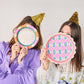 Mini Gold Fringe Party Hats (set of 4)