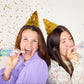 Confetti Burst Fringe Party Blowers (6 count)