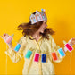 Honeycomb Birthday Candle Banner