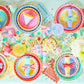Rainbow Ric Rac Assorted Dessert Plates (10 count)
