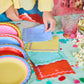 Rainbow Ric Rac Assorted Dessert Plates (10 count)