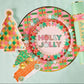 Gold Christmas Tree Dessert Plates (10 count)