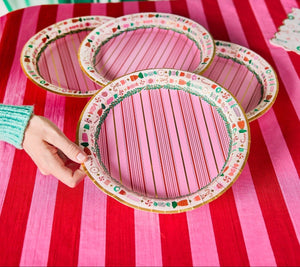 Peppermint Party Christmas Dinner Plates (10 count)
