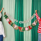Holly Jolly Gold Fringe Banner (Reusable Holiday Garland)