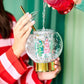 Holiday Snow Globe Sipper (Christmas Cup)