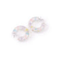 Pastel Confetti Hoop Earrings