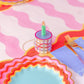 Groovy Waves Paper Table Runner (25 ft, cut to fit)