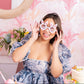 Hop-To-It Confetti Novelty Glasses (Single or Set of 4)