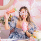 Hop-To-It Confetti Novelty Glasses (Single or Set of 4)