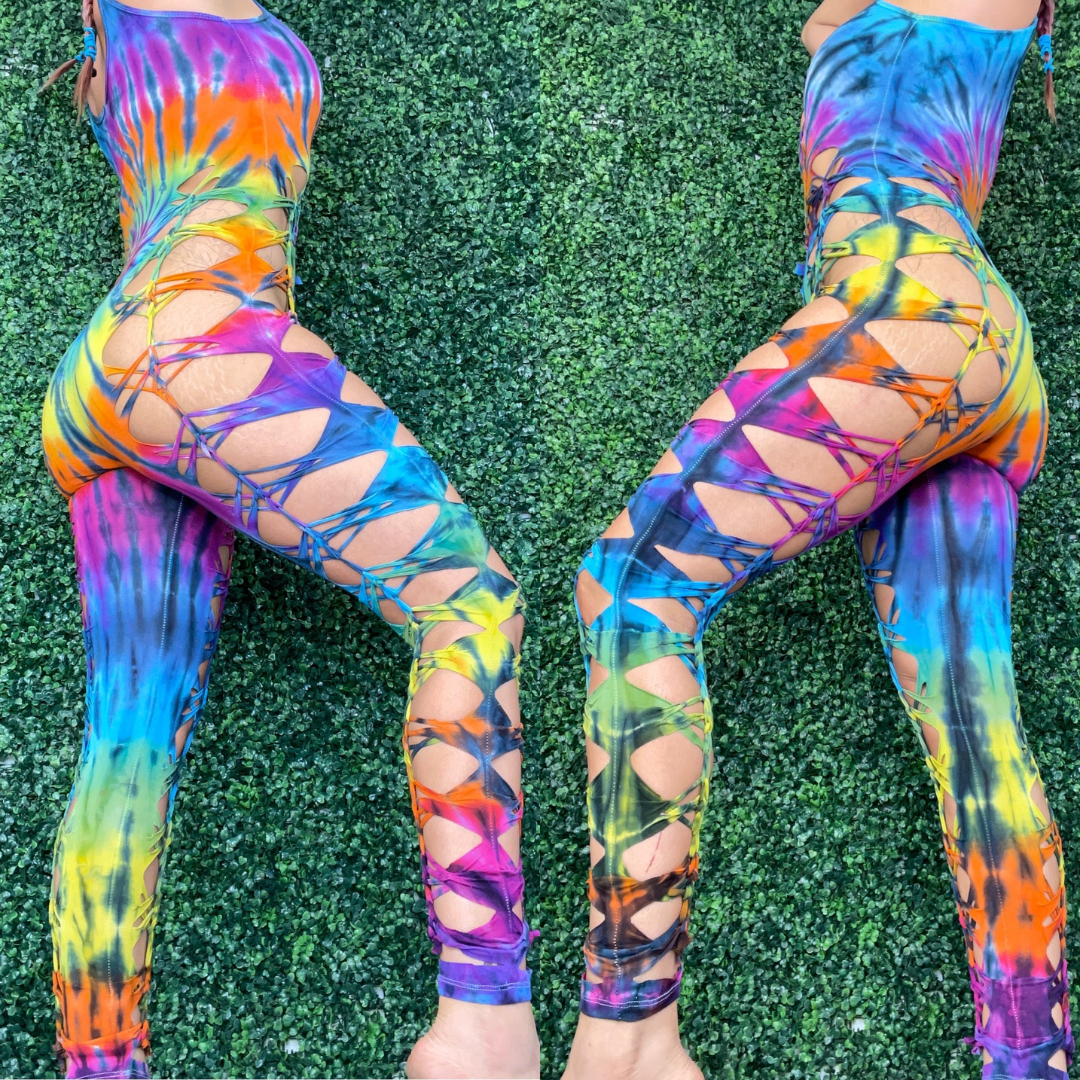 Rainbow Weaved Jumpsuit