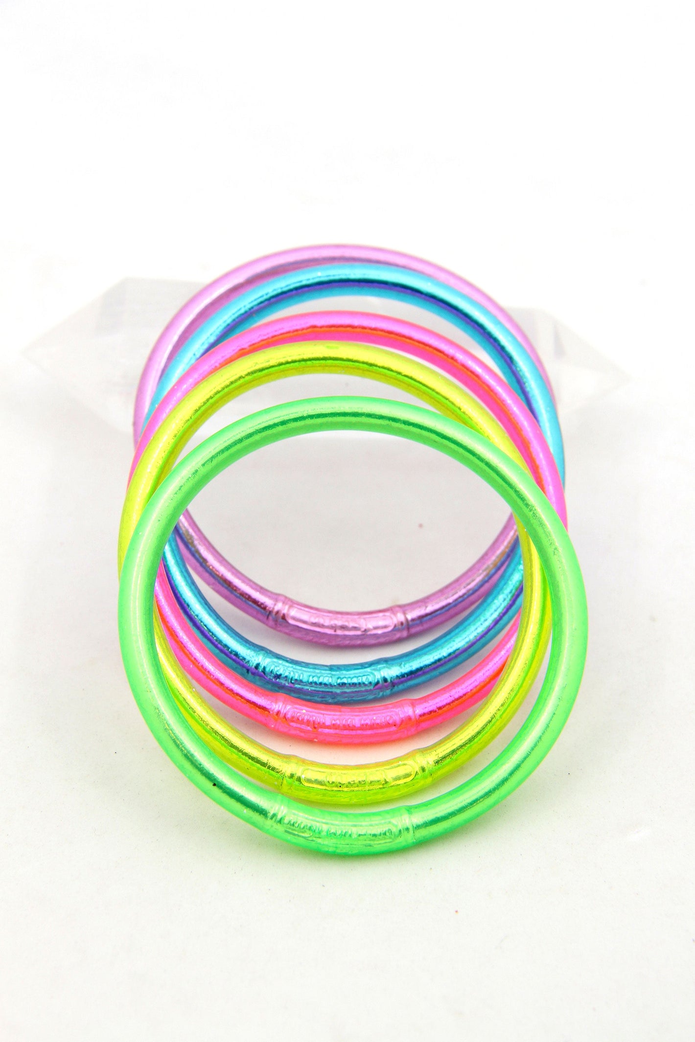 Neon Party Set Thai Buddhist Temple Bracelets, Mantra Bangle, Thick, Sizes Available