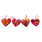 Love Heart Embroidered Handmade Ornament - Mexico