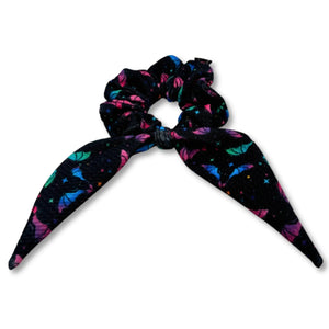 Mini Neon Bat Tie Scrunchie