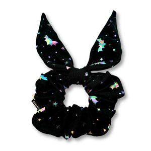 Mini Holographic Bat Tie Scrunchie