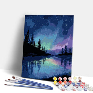 Alaskan Night Sky - Paint By Numbers Kit