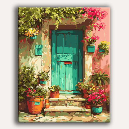 Green Door - Paint By Numbers Kit