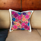 Flower Fields Embroidered Pillow Cover - Guatemala