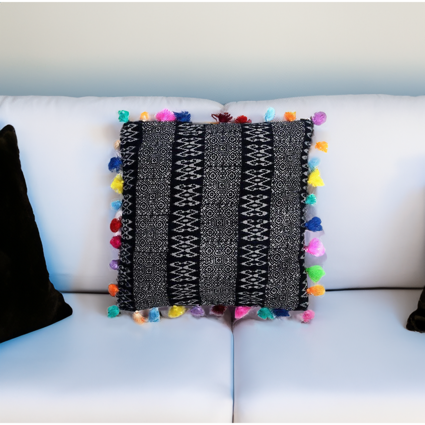 Oasis Multi Tassel Batik Pillow Cover - Thailand