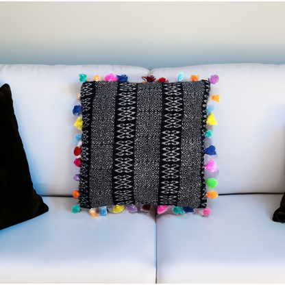 Oasis Multi Tassel Batik Pillow Cover - Thailand