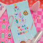 Make Spirits Bright Holiday Cotton Tea Towel