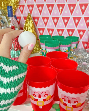 Christmas Holidays Nutcracker Pong Set (12ct cups)