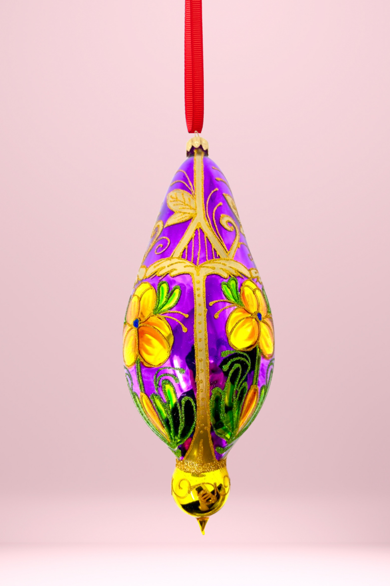 Primrose Gardens Polish Glass Ornament