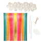 Over the Rainbow Balloon and Streamer Backdrop