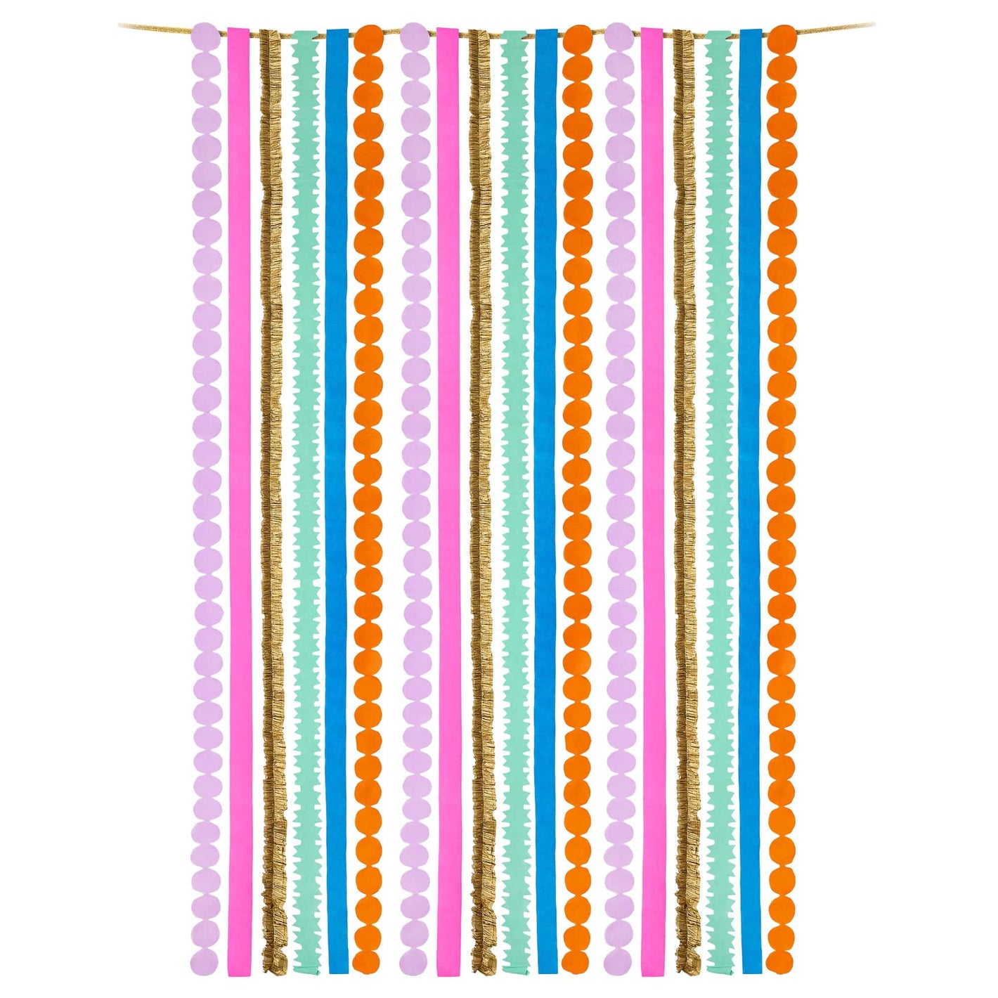 Multicolored Party Streamer Set