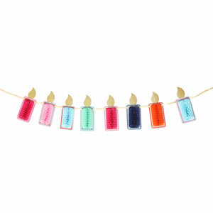 Honeycomb Birthday Candle Banner