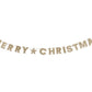 Merry Christmas Gold Shimmer Banner (Reusable Garland)