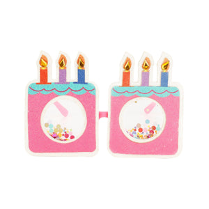Confetti Birthday Cake Novelty Glasses