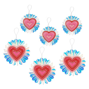 Decorative Hearts Pack -  Table & Hanging Decor (set of 6)