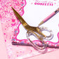 Confetti Injected Acrylic Scissors