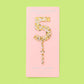 Pearl Confetti Cake Topper Numbers (0-9)