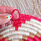 Petra Pink African Basket Collection, from Rwanda, Set of 5