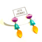 Alice Citrus Moonglow Statement Earrings *