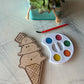 Ice Cream Cone Watercolor Craft Kit