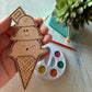 Ice Cream Cone Watercolor Craft Kit