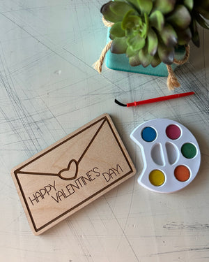 Valentine's Day Mail Watercolor Craft Kit