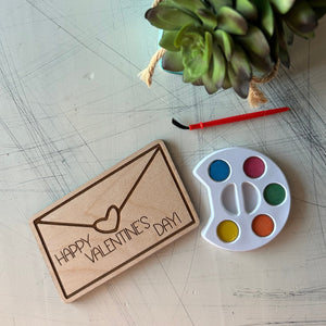 Valentine's Day Mail Watercolor Craft Kit
