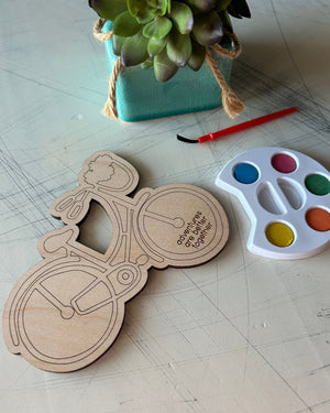 Bicycle Watercolor Craft Kit - Adventures are better together