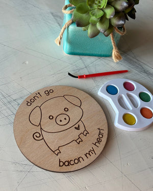 Don't Go Bacon My Heart Watercolor Craft Kit