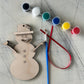 Build Your Own Snowman Ornament Paint Kit