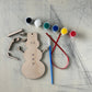 Build Your Own Snowman Ornament Paint Kit