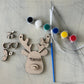Build Your Own Reindeer Ornament Paint Kit