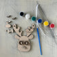 Build Your Own Reindeer Ornament Paint Kit