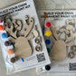 Build Your Own Reindeer Ornament Paint Kit