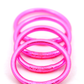 Fluo Pink Toddler Thai Buddhist Temple Bracelets, Mantra Bangle, Waterproof Jewelry