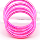 Fluo Pink Toddler Thai Buddhist Temple Bracelets, Mantra Bangle, Waterproof Jewelry