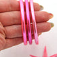 Pink Set Thai Buddhist Temple Bracelets, Mantra Bangle, Thick, Sizes Available